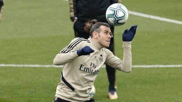 Bale y Zidane, durante el &uacute;ltimo entrenamiento