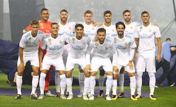 El equipo del Real Madrid.