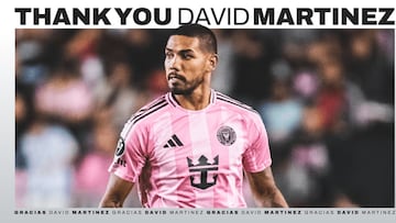 Terminó la etapa de David Martínez en Inter Miami. Vuelve a River Plate tras un año de cesión.