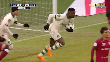 El marcador terminó 2-1 a favor de los locales en una jornada más de la liga rusa.