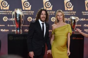 Puyol y su esposa