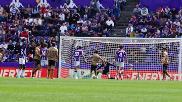 Valladolid 21/9/2024. Jornada seis de liga EA Sport. Temporada 2024 2025. Real Valladolid C.F. - Real Sociedad. Gol anulado a la Real. Photogenic/Miguel Ángel Santos