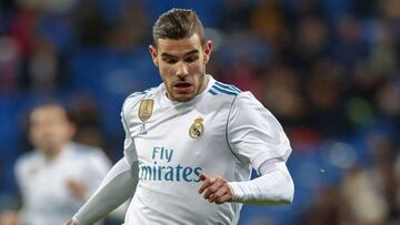 Theo Hernández con el Real Madrid.