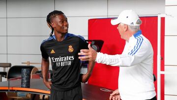 Camavinga ya conoce a Ancelotti