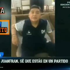 "¡Maradona salvando al Lugo!" El vídeo personalizado del Pelusa que Juanfran puso en el vestuario