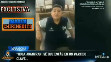 "¡Maradona salvando al Lugo!" El video del Pelusa animando