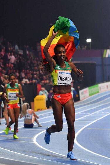 Genzebe Dibaba, doblete de oro y coleccionista de récords