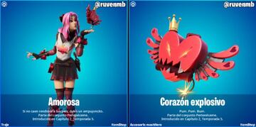 Los premios por quedar en buena posici&oacute;n en la Copa Corazones Salvajes son este skin y esta mochila