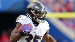 Baltimore Ravens Gus Edwards and Marcus Peters believed to have torn ACL