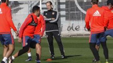 Voro, ayer, en su primer entrenamiento.