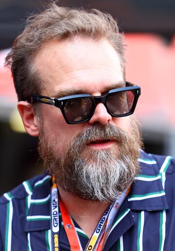 David Harbour durante el Gran Premio de Mónaco de la Fórmula 1.