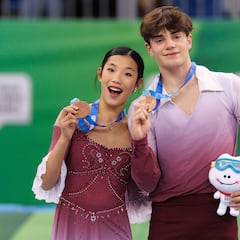 Carolina Shan Campillo y Pau Vilella, bronce en patinaje artístico
