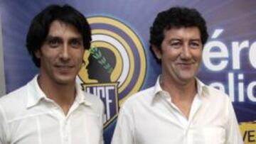 <b>NUEVA ETAPA. </b>Sergio Fernández, Juan Carlos Mandiá y Valentín Botella, ayer, en el Rico Pérez.