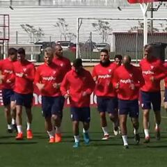 El Sevilla volvió a los entrenamientos tras el pase a cuartos