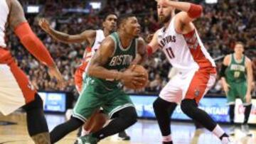 Marcus Smart, el h&eacute;roe de los Celtics en Toronto.