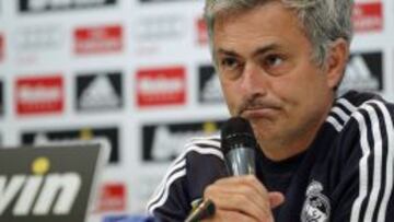 Mourinho, en rueda de prensa.