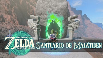 the legend of zelda tears of the kingdom nintendo switch guia santuario maia'tiden