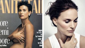 Natalie Portman posa embarazada a lo Demi Moore. Foto: Instagram