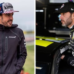 Alonso contra Jimmie Johnson: dos campeones, dos coches