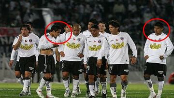 Otra foto de Arturo en Colo Colo con Alexis como compañero. También aparece 'Chupete' Suazo en la imagen.