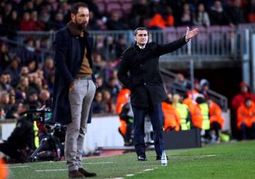 Ernesto Valverde during the Copa del Rey quarter final against Sevilla