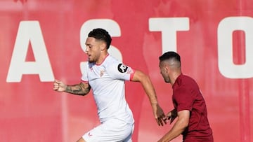 Ocampos, en el amistoso ante el filial.