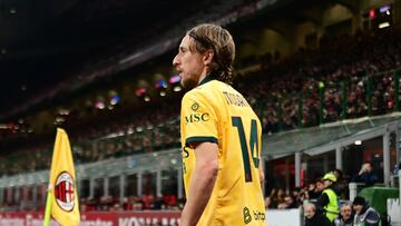 Soccer Football - Serie A - AC Milan v Como - San Siro, Milan, Italy - February 18, 2026 AC Milan's Luka Modric REUTERS/Daniele Mascolo