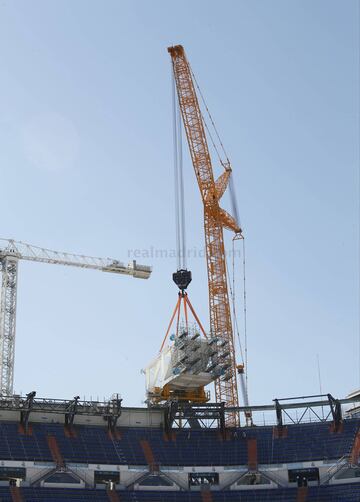 Siguen las obras de reforma del Santiago Bernabéu