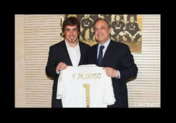 El piloto español es uno de los mayores fans que tiene el Real Madrid.