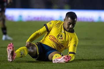 Erick Sanchez of America during the 8th round match between America and Atlas as part of the Liga BBVA MX, Torneo Apertura 2024 at Ciudad de los Deportes Stadium on September 17, 2024 in Mexico City, Mexico.