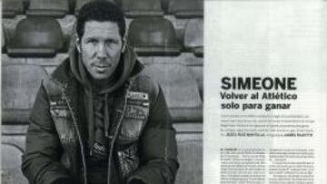 El Cholo en la páginas de 'El País Semanal'