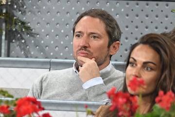 Manuel Martos y Lara Álvarez en el Mutua Madrid Open.