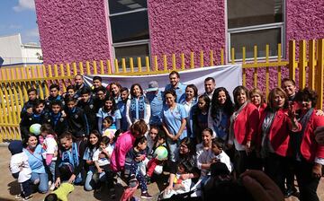 El conjunto norteamericano convivió con niños con problemas de autismo a unas horas de enfrentar en un partido amistoso al Atlético San Luis.