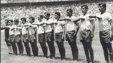 Se cumplen 50 a&ntilde;os de que La Selecta disput&oacute; su primer partido en la historia de las copas del mundo, al caer ante B&eacute;lgica en el mundial de M&eacute;xico 70.