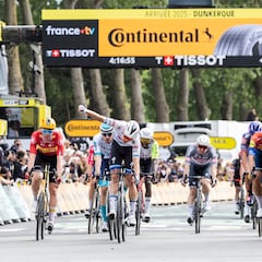 Los españoles en el Tour: sin sustos en el esprint de Dunkerque