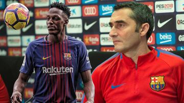 La explicación de Valverde a los pocos minutos de Yerry Mina