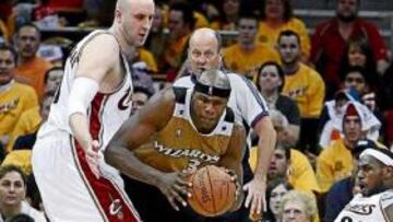 <b>ARRANCARON. </b>Cleveland ganó a Washington en el primer duelo.