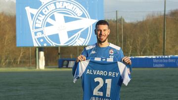 &Aacute;lvaro Rey se mostr&oacute; encantado por su llegada al Deportivo.