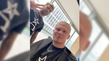 Desde Haaland hasta Courtois, los clientes un barbero que se ha vuelto viral en Tiktok