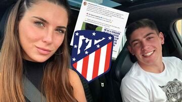 La novia de Valverde infravalora al Atleti en Twitter