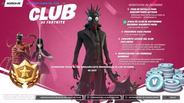 Club de Fortnite octubre 2021: skin Orígenes del Caos y sus objetos ya disponibles