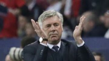 El técnico italiano, anoche, en el encuentro ante el Valenciennes.