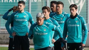 Cucho, en un entrenamiento.