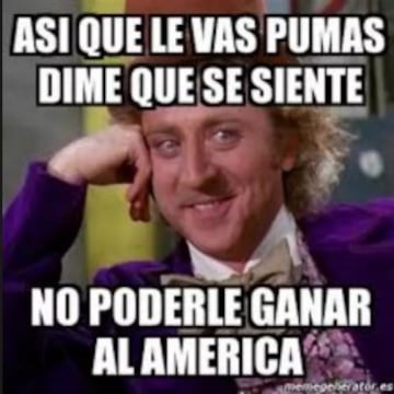 Los mejores memes creados por americanistas para Pumas