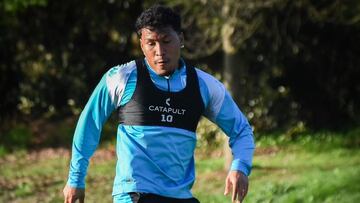 Roger Martínez regresa a los entrenamientos de Racing
