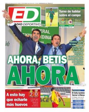 Portadas de la prensa deportiva