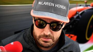 Fernando Alonso, piloto de McLaren Honda, en Rusia.