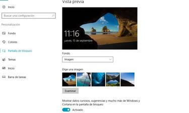 Desactiva los avisos en la pantalla de bloqueo de Windows 10