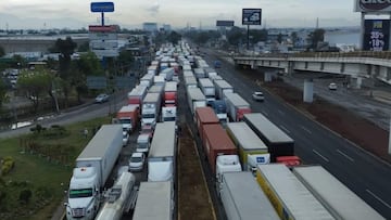 Paralizada la autopista México-Querétaro hoy 21 de noviembre; éstas son las rutas alternas