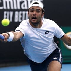 Berrettini quiere saltar a la élite: "Son mejores físicamente"